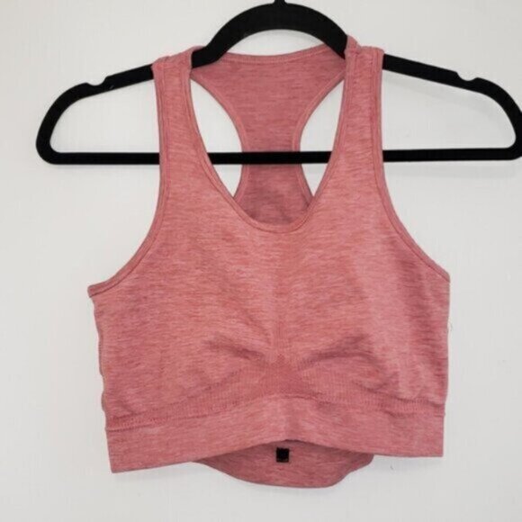 Alphalete Aero Sport Bra Keyhole Pink Size Medium - Picture 2 of 8